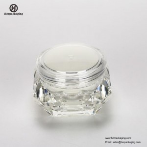 HXL 2210瓶ダイヤモンド形状高級アクリル二重壁空化粧品クリームジャー